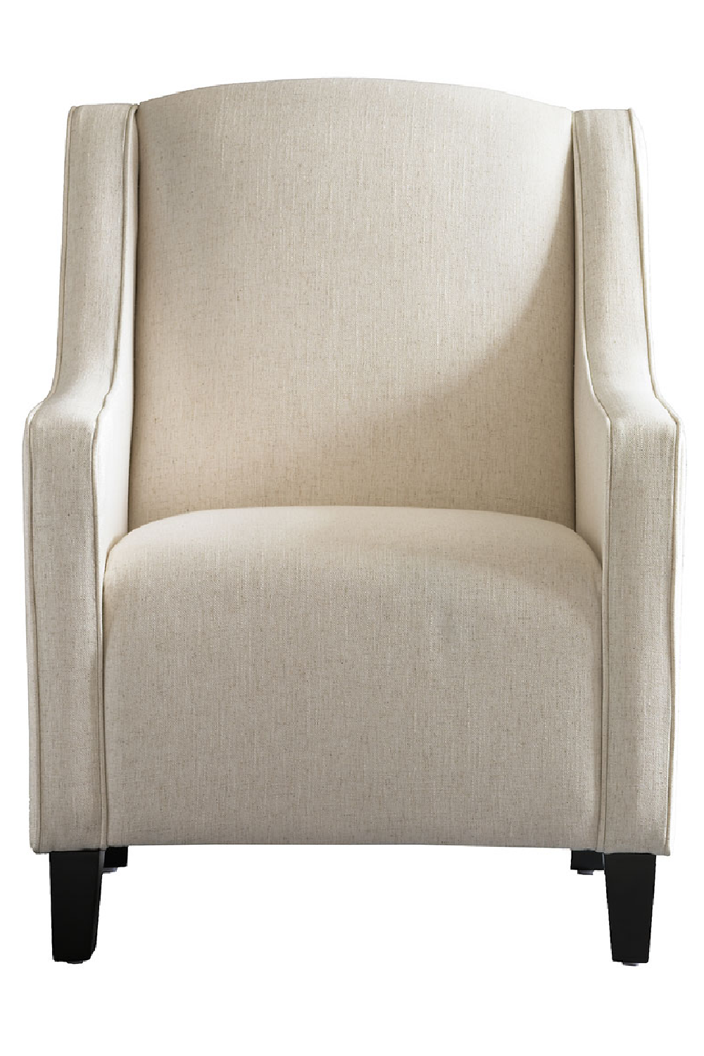 Cream Upholstered Curved Armchair | Andrew Martin Finbar