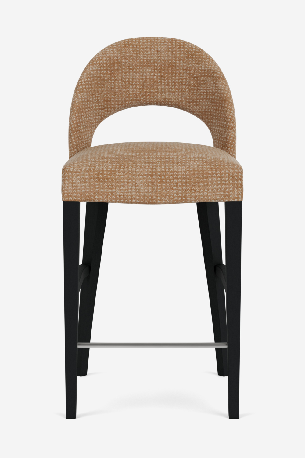 Brown Cut-Out Back Modern Barstool | Andrew Martin Dune | OROA.com
