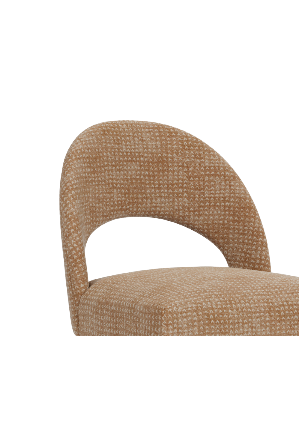 Brown Cut-Out Back Modern Barstool | Andrew Martin Dune | OROA.com