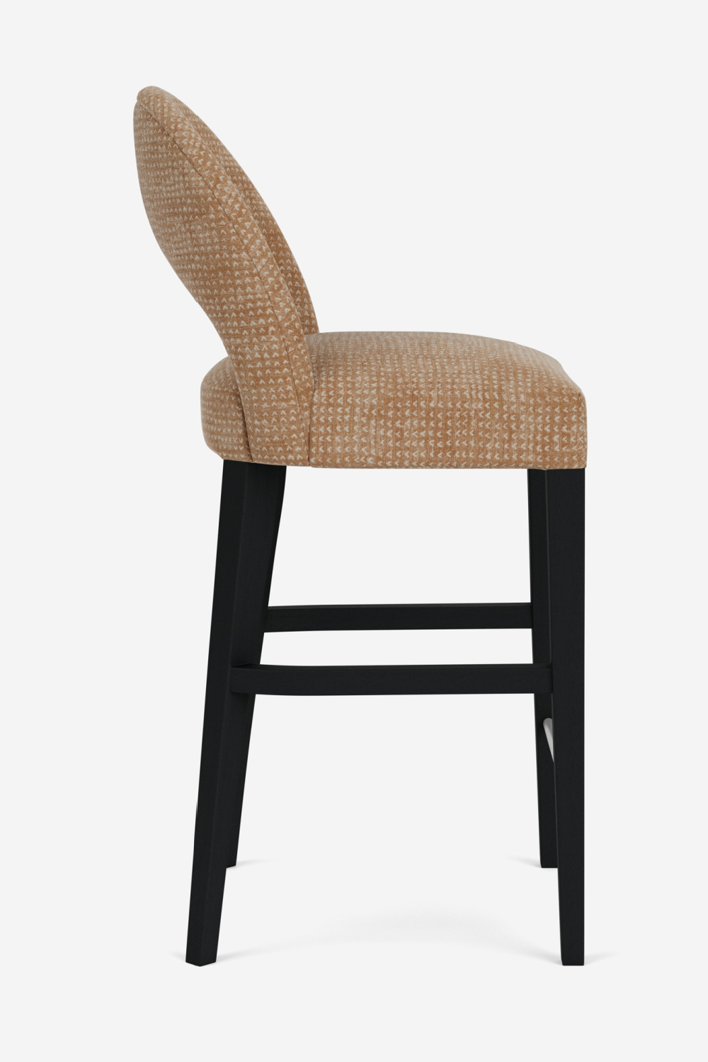 Brown Cut-Out Back Modern Barstool | Andrew Martin Dune | OROA.com
