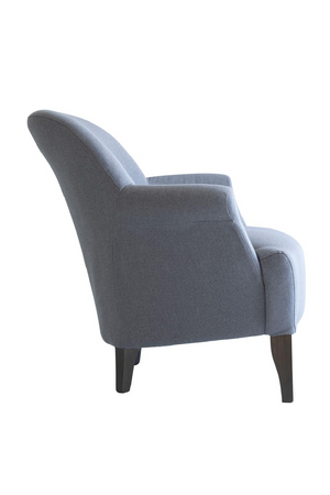 Blue Linen Lounge Armchair | Andrew Martin Victoria