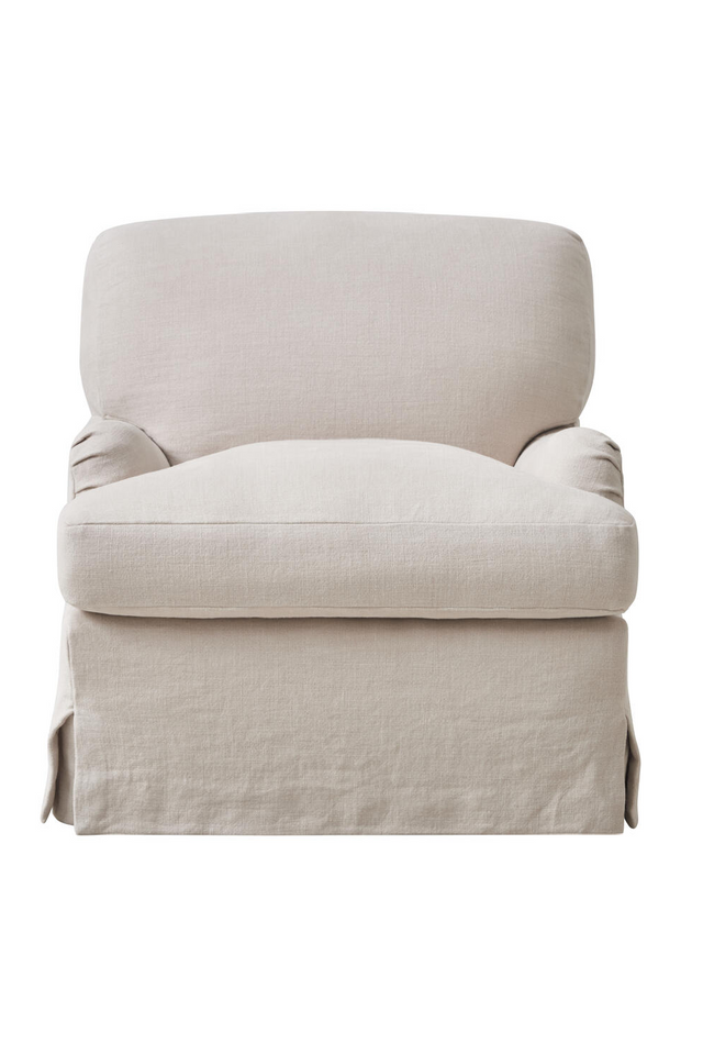 Linen Covered Lounge Chair | Andrew Martin Lady May | Oroa.com