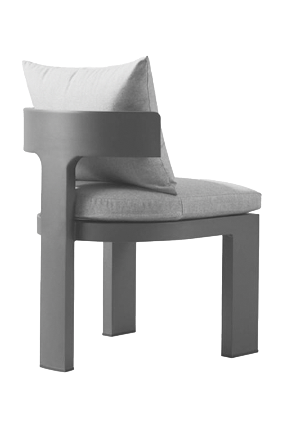 Dark Gray Outdoor Dining Chair | Andrew Martin Caicos | Oroa.com