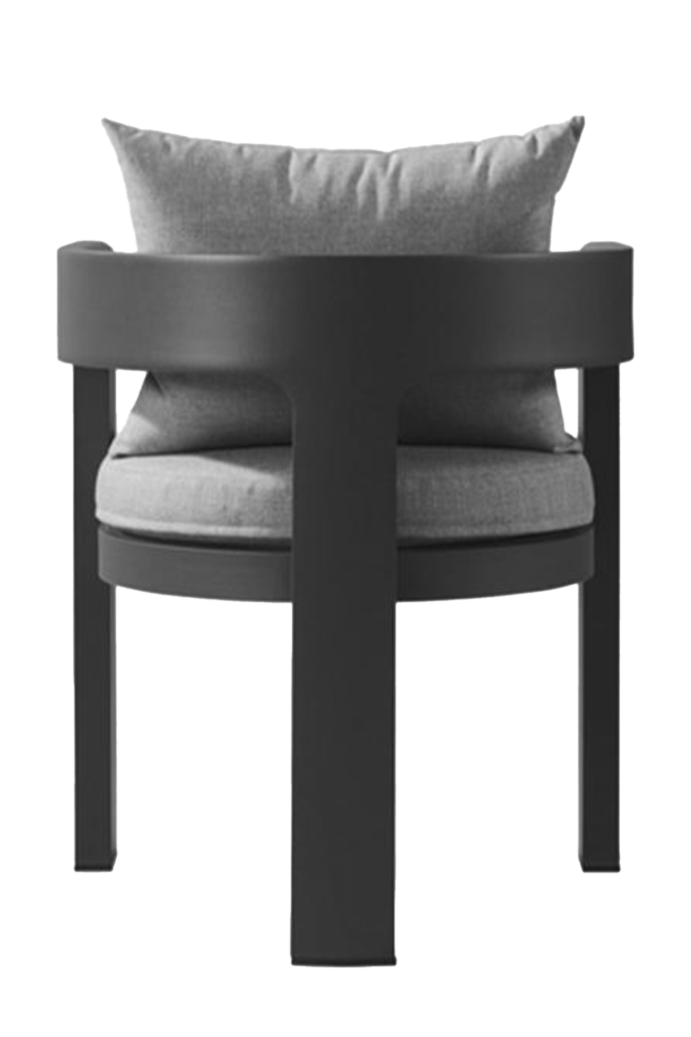 Dark Gray Outdoor Dining Armchair | Andrew Martin Caicos| Oroa.com