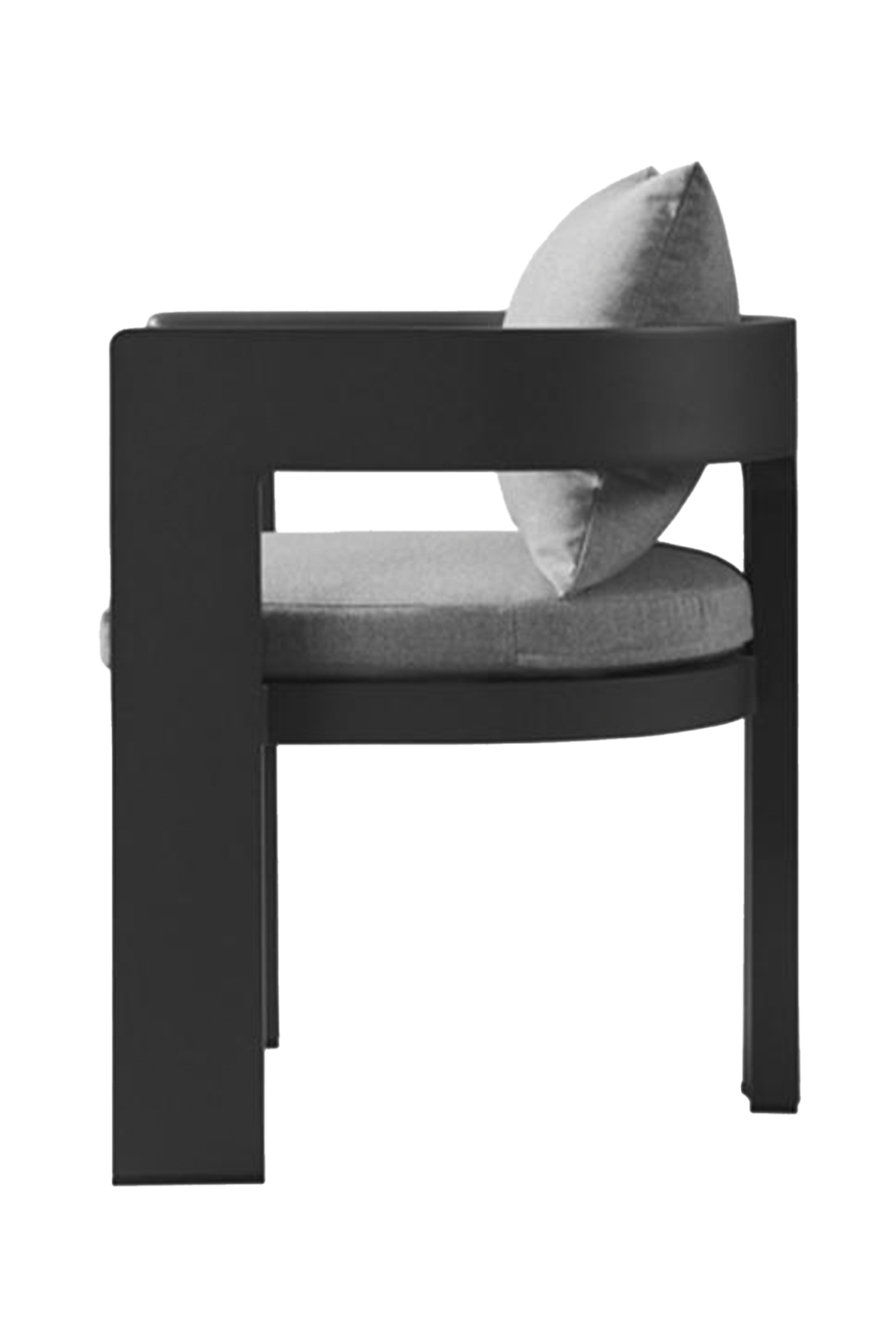 Dark Gray Outdoor Dining Armchair | Andrew Martin Caicos| Oroa.com