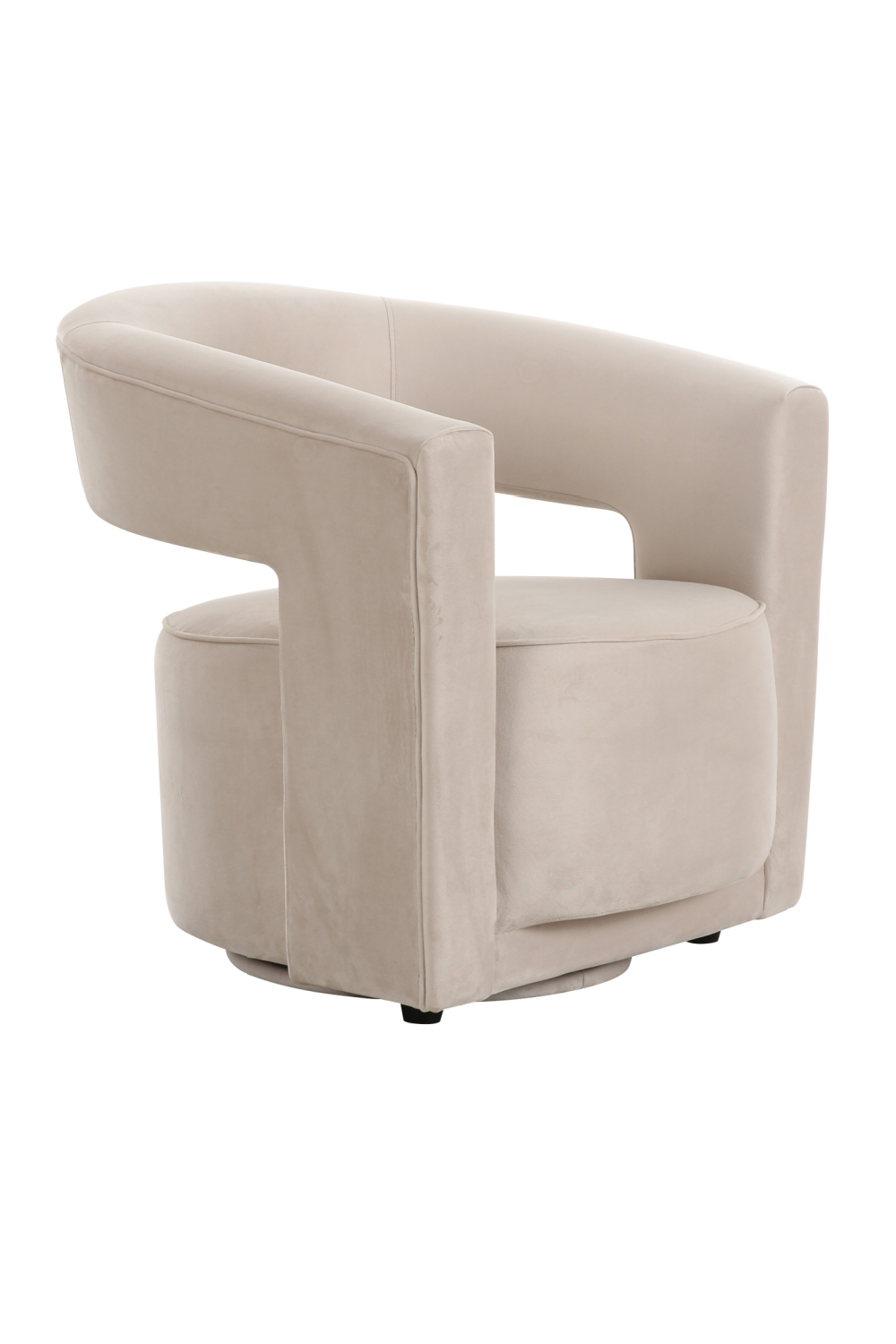Gray Velvet Swivel Chair | Andrew Martin Madison | Oroa.com