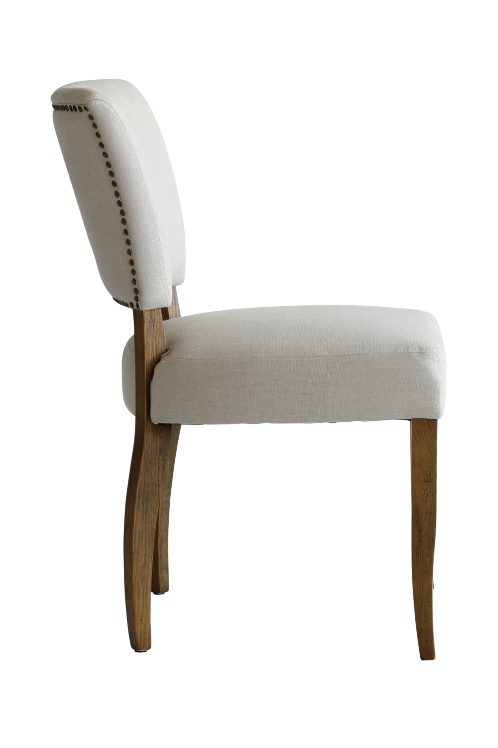 Linen Studded Dining Chair | Andrew Martin Frank | Oroa.com