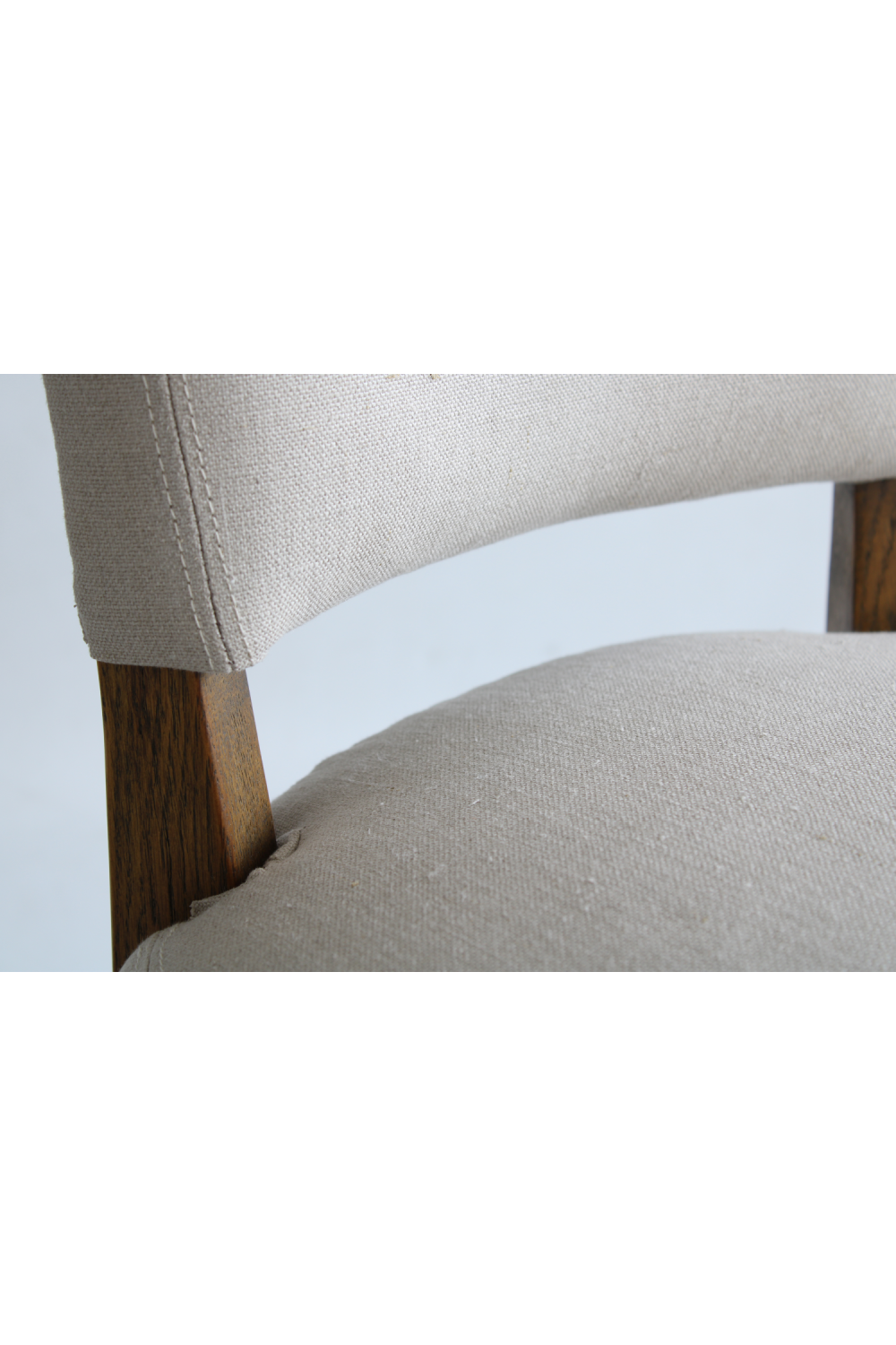 Linen Studded Dining Chair | Andrew Martin Frank | Oroa.com