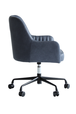 Adjustable Leather Swivel Desk Chair | Andrew Martin Freud | Oroa.com