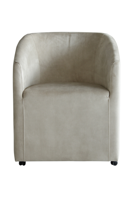 Gray Velvet Tub Dining Chair | Andrew Martin Ferdinand | Oroa.com