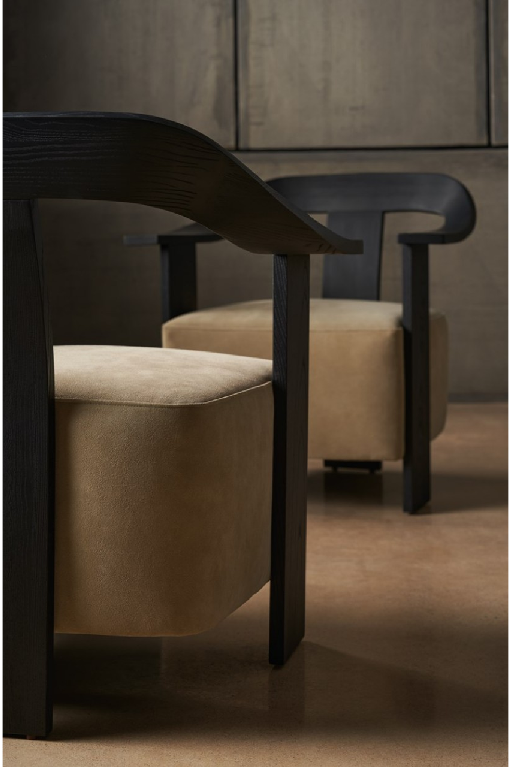 Suede Modern Accent Chair | Andrew Martin Luca | Oroa.com