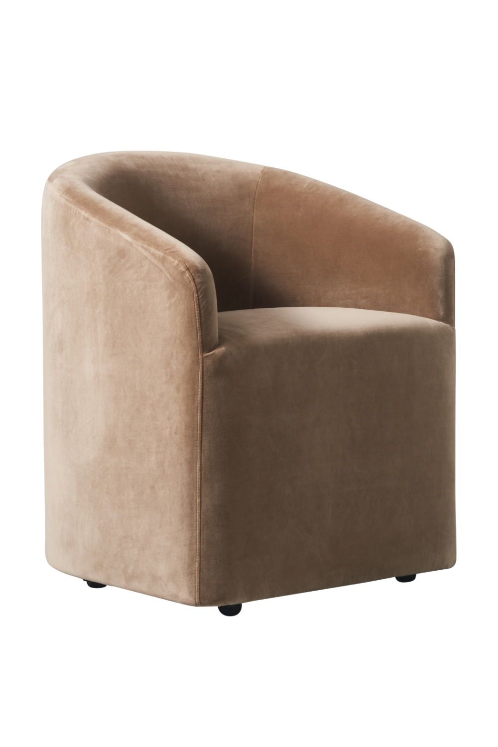 Beige Velvet Tub Dining Chair | Andrew Martin Alto | Oroa.com