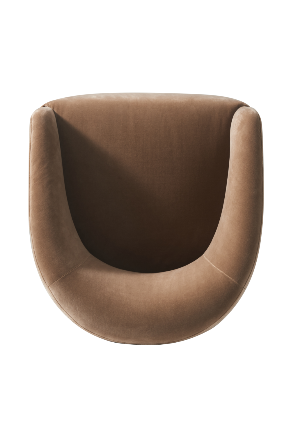 Beige Velvet Tub Dining Chair | Andrew Martin Alto | Oroa.com