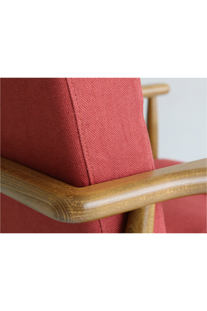 Velvet Mid-Century Lounge Armchair | Andrew Martin Roman | Oroa.com