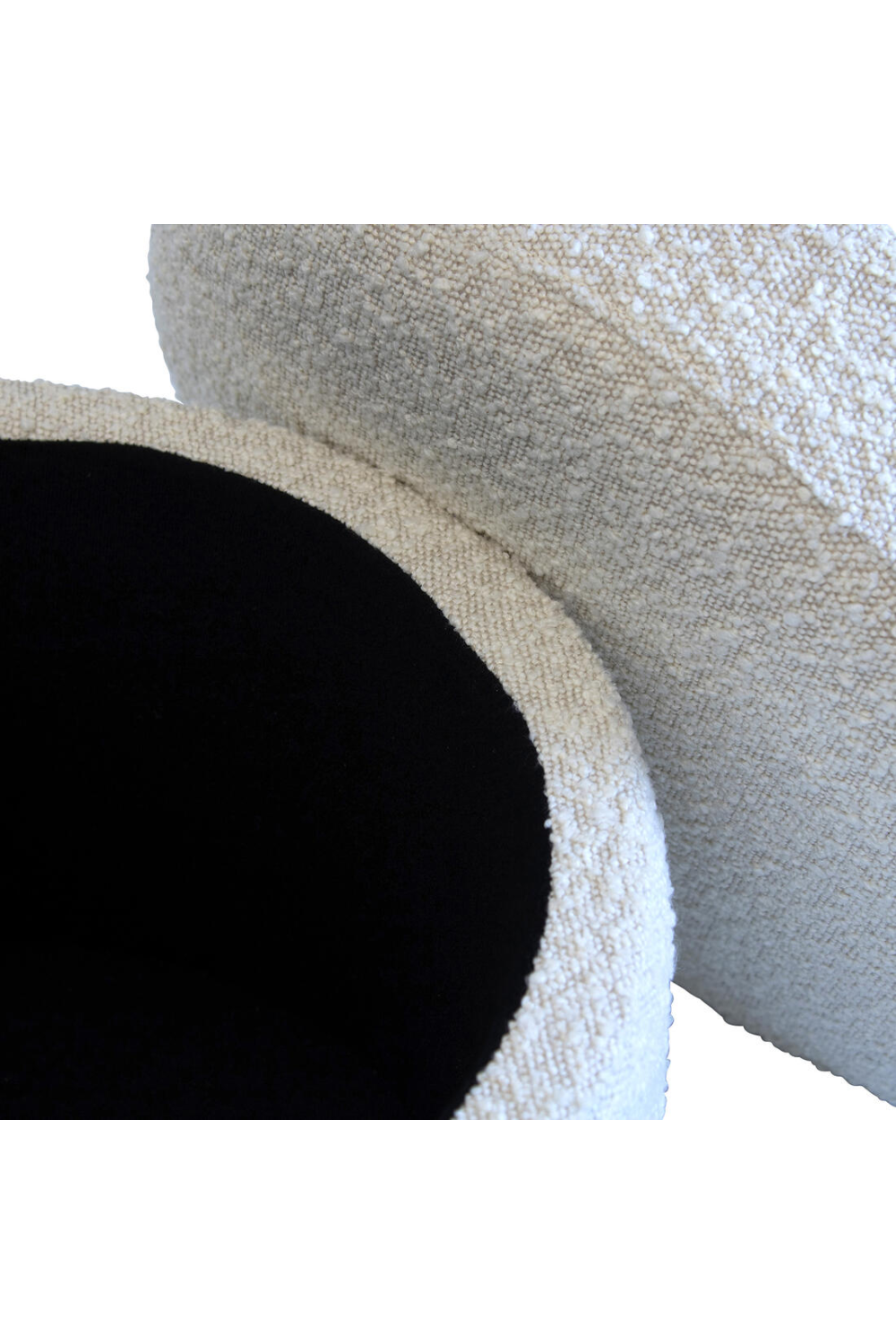 Bouclé Storage Ottoman | Andrew Martin Tondu | Oroa.com