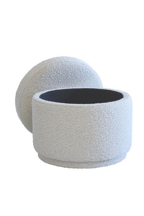 Bouclé Storage Ottoman | Andrew Martin Tondu | Oroa.com
