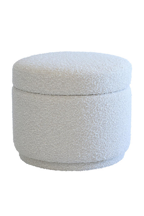 Bouclé Storage Ottoman | Andrew Martin Tondu | Oroa.com