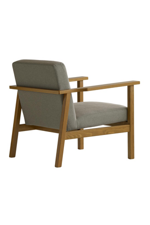 Gray Linen Lounge Armchair | Andrew Martin Cecil | Oroa.com
