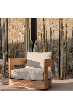 Outdoor Swivel Lounge Chair | Andrew Martin Caicos | Oroa.com