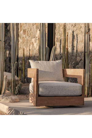 Outdoor Swivel Lounge Chair | Andrew Martin Caicos | Oroa.com