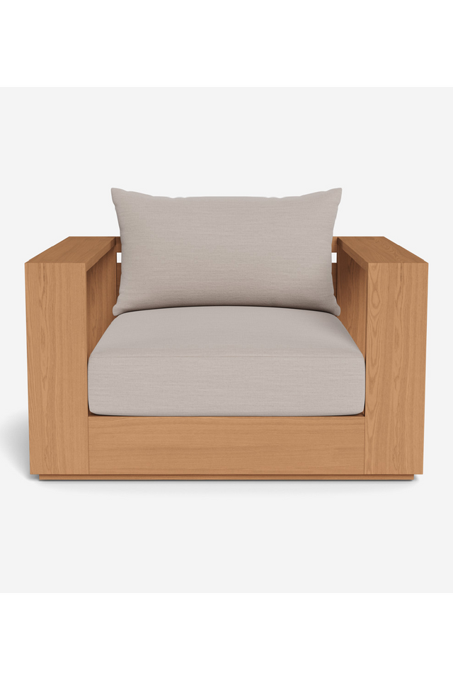 Outdoor Teak Swivel Lounge Chair | Andrew Martin Bora | Oroa.com