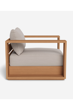 Outdoor Teak Swivel Lounge Chair | Andrew Martin Bora | Oroa.com