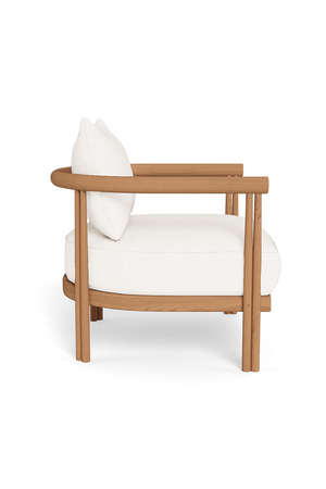 Padded Teak Outdoor Lounge Chair | Andrew Martin Cove | Oroa.com
