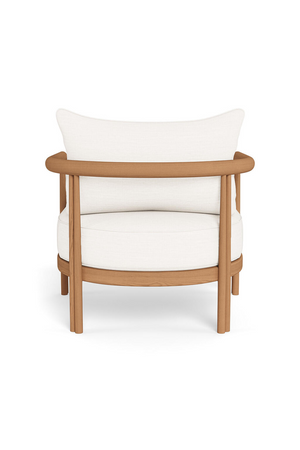 Padded Teak Outdoor Lounge Chair | Andrew Martin Cove | Oroa.com