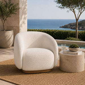  Ivory Outdoor Swivel Chair | Oroa.com