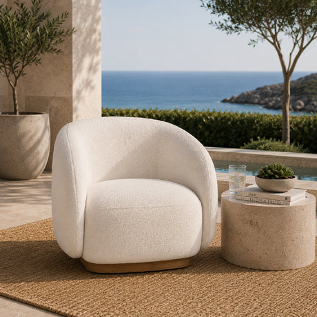   Ivory Outdoor Swivel Chair | Oroa.com