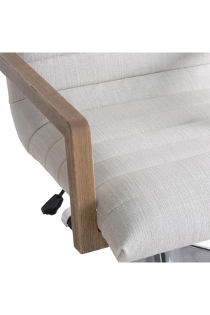Neutral Weave Swivel Desk Chair | Andrew Martin Collingham | Oroa.com