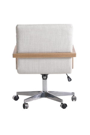 Neutral Weave Swivel Desk Chair | Andrew Martin Collingham | Oroa.com