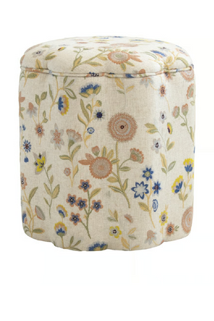 Fabric Upholstered Ottoman | Andrew Martin Daisy | Oroa.com