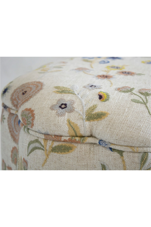 Fabric Upholstered Ottoman | Andrew Martin Daisy | Oroa.com