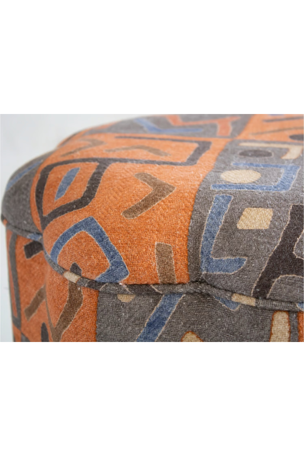 Fabric Upholstered Ottoman | Andrew Martin Daisy | Oroa.com