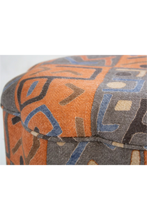 Fabric Upholstered Ottoman | Andrew Martin Daisy | Oroa.com