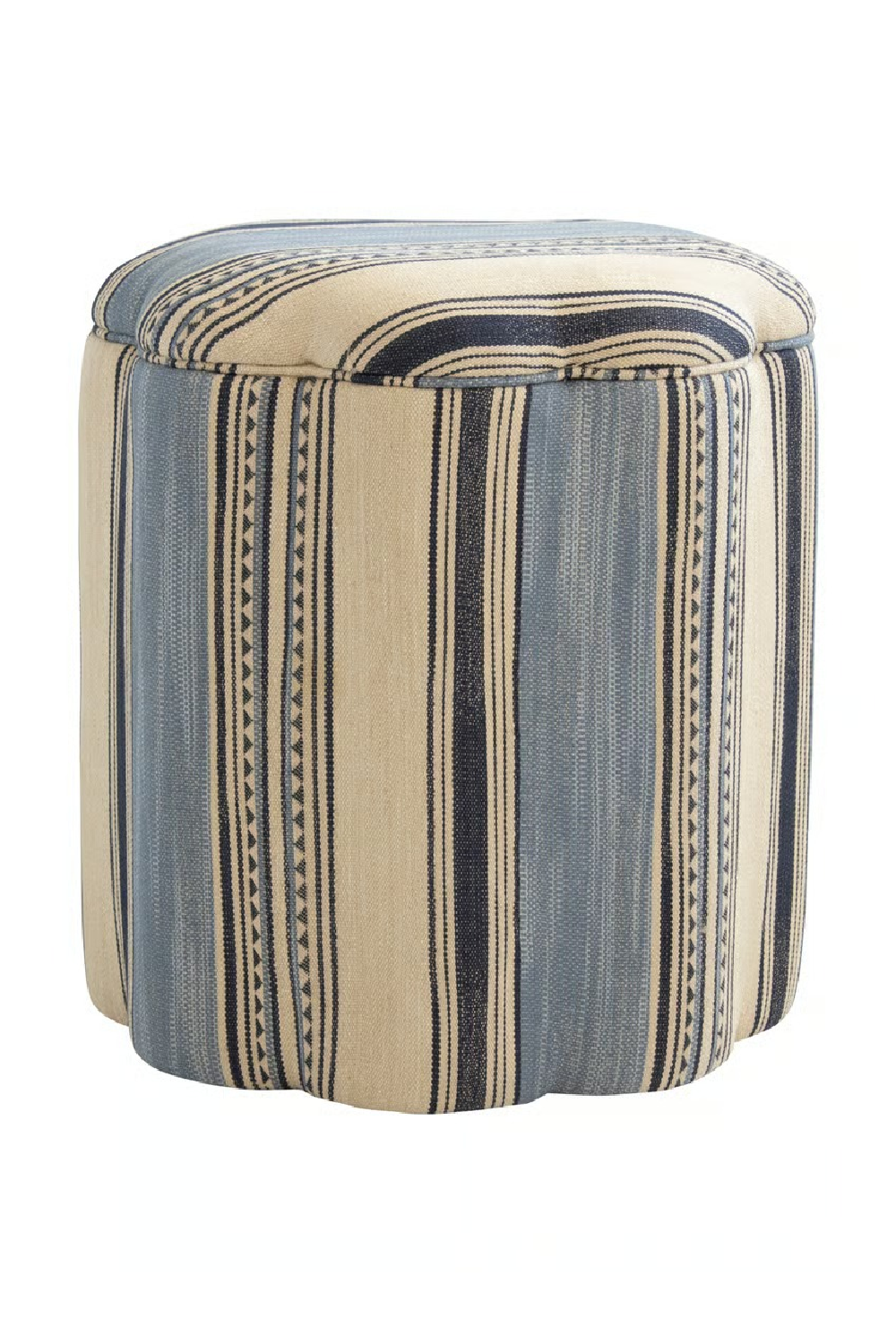 Fabric Upholstered Ottoman | Andrew Martin Daisy | Oroa.com
