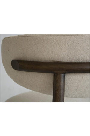 Linen Blend Bar Stool | Andrew Martin Kittyn | Oroa.com