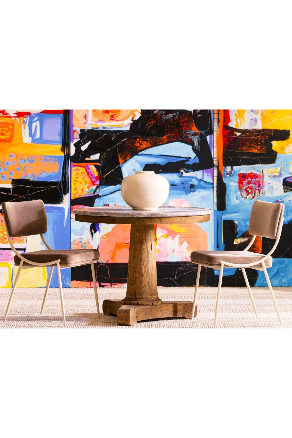 Metal-Framed Dining Chair | Andrew Martin Luna | Oroa.com