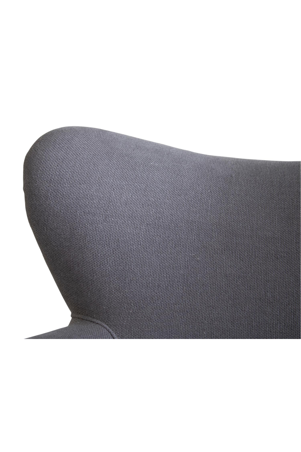 Gray Linen Studded Armchair | Andrew Martin Scholar | Oroa.com