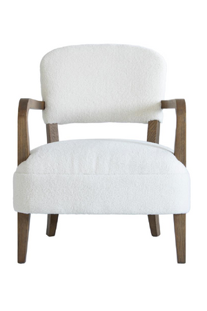 White Chenille Accent Chair | Andrew Martin Gwen | Oroa.com