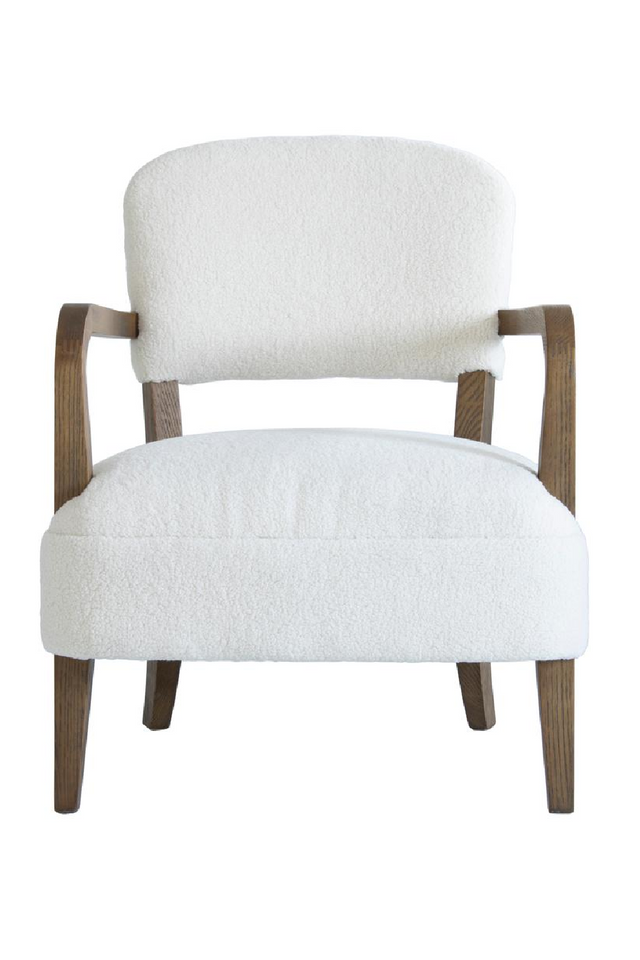 White Chenille Accent Chair | Andrew Martin Gwen | Oroa.com