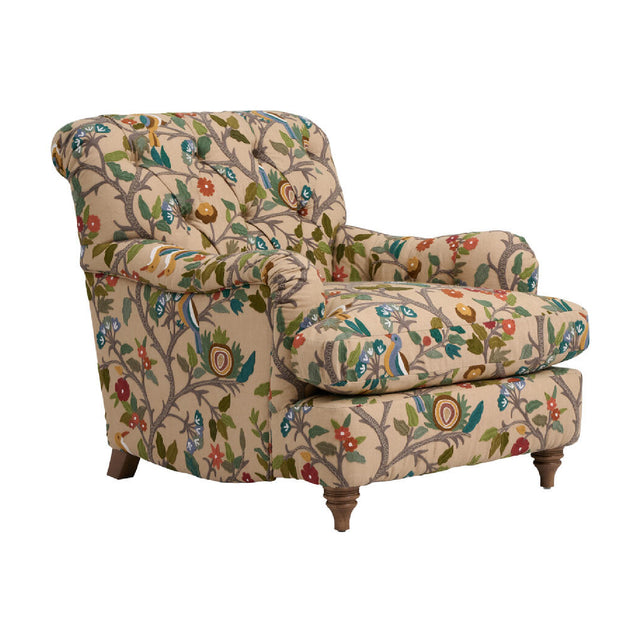 Modern European furniture - Floral Print Lounge Chair - www.oroa.com