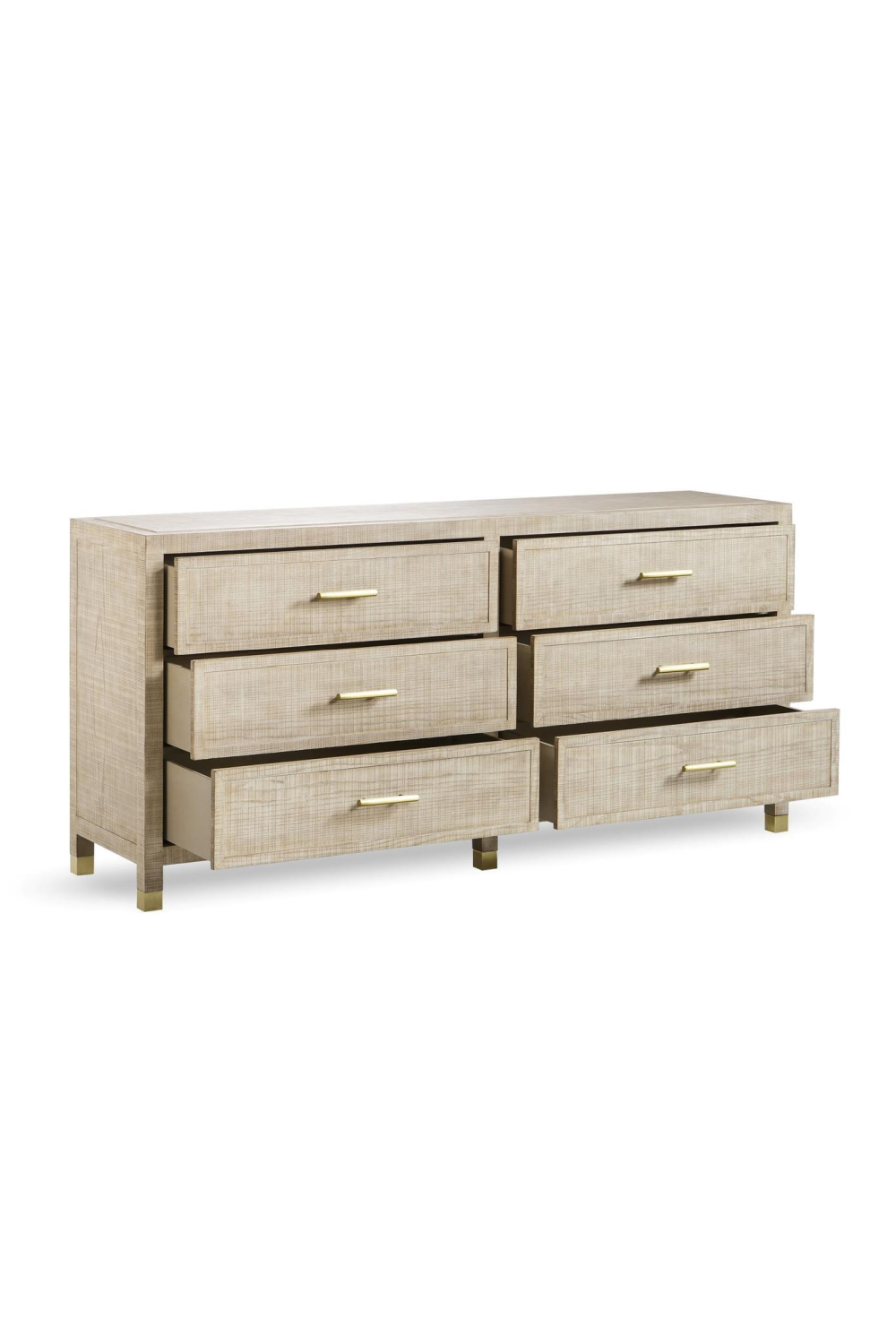 Natural Ash 6-Drawer Chest L | Andrew Martin Raffles | Oroa.com