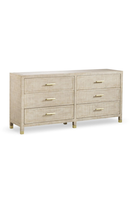 Natural Ash 6-Drawer Chest L | Andrew Martin Raffles | Oroa.com