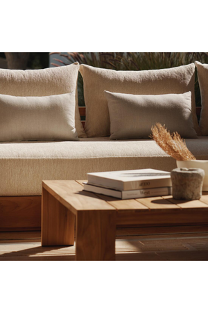 Outdoor Slatted Teak Coffee Table | Andrew Martin Bora | Oroa.com