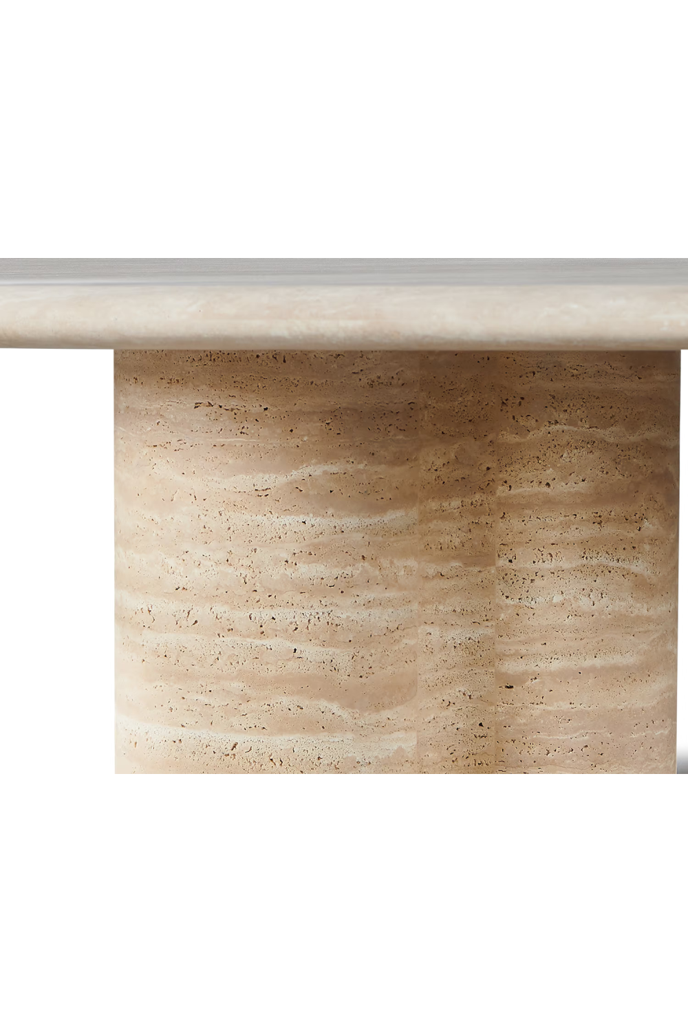 Oval Travertine Outdoor Coffee Table | Andrew Martin Porto | Oroa.com