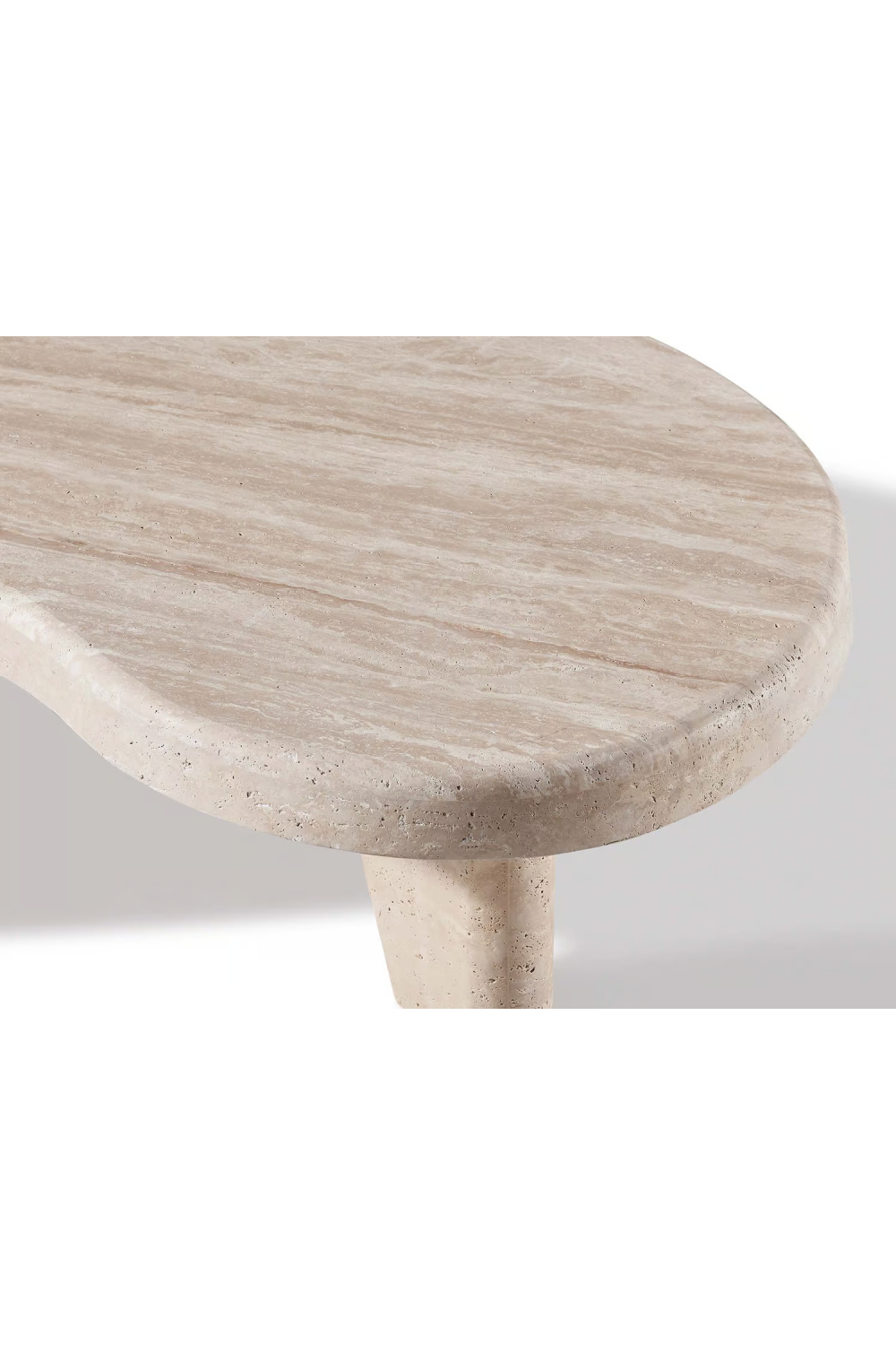 Travertine Curved Coffee Table | Andrew Martin Lucca | Oroa.com