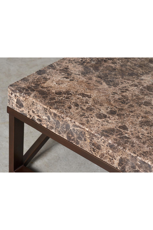 Dark Brown Marble Coffee Table |Andrew Martin Giorgio | Oroa.com