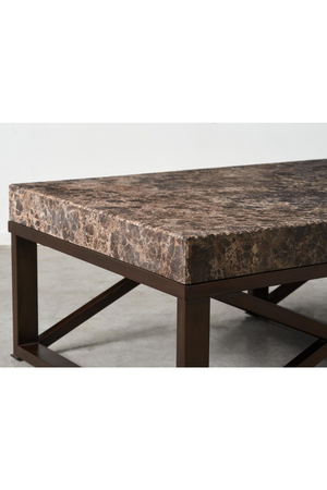 Dark Brown Marble Coffee Table |Andrew Martin Giorgio | Oroa.com